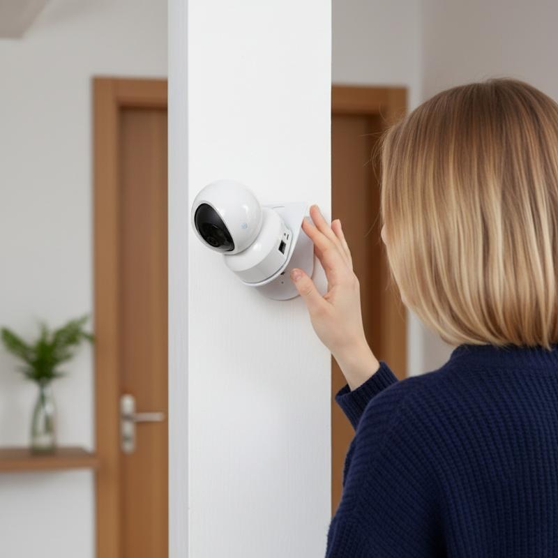Smart Home Ezviz - ขายึดกล้อง PTZ รูปตัว L แบบติดผนังพร้อมฐานกาว ไม่ต้องเจาะ