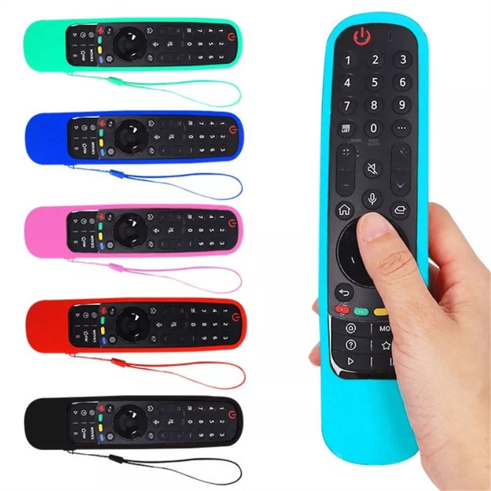 Smart Home Lg - เคสซิลิโคนสำหรับรีโมทคอนโทรล LG TV, ฝาครอบป้องกันสำหรับสมาร์ททีวีเมจิก AN-MR19BA/MR18BA, AN-MR600/MR650A/AKB75855501