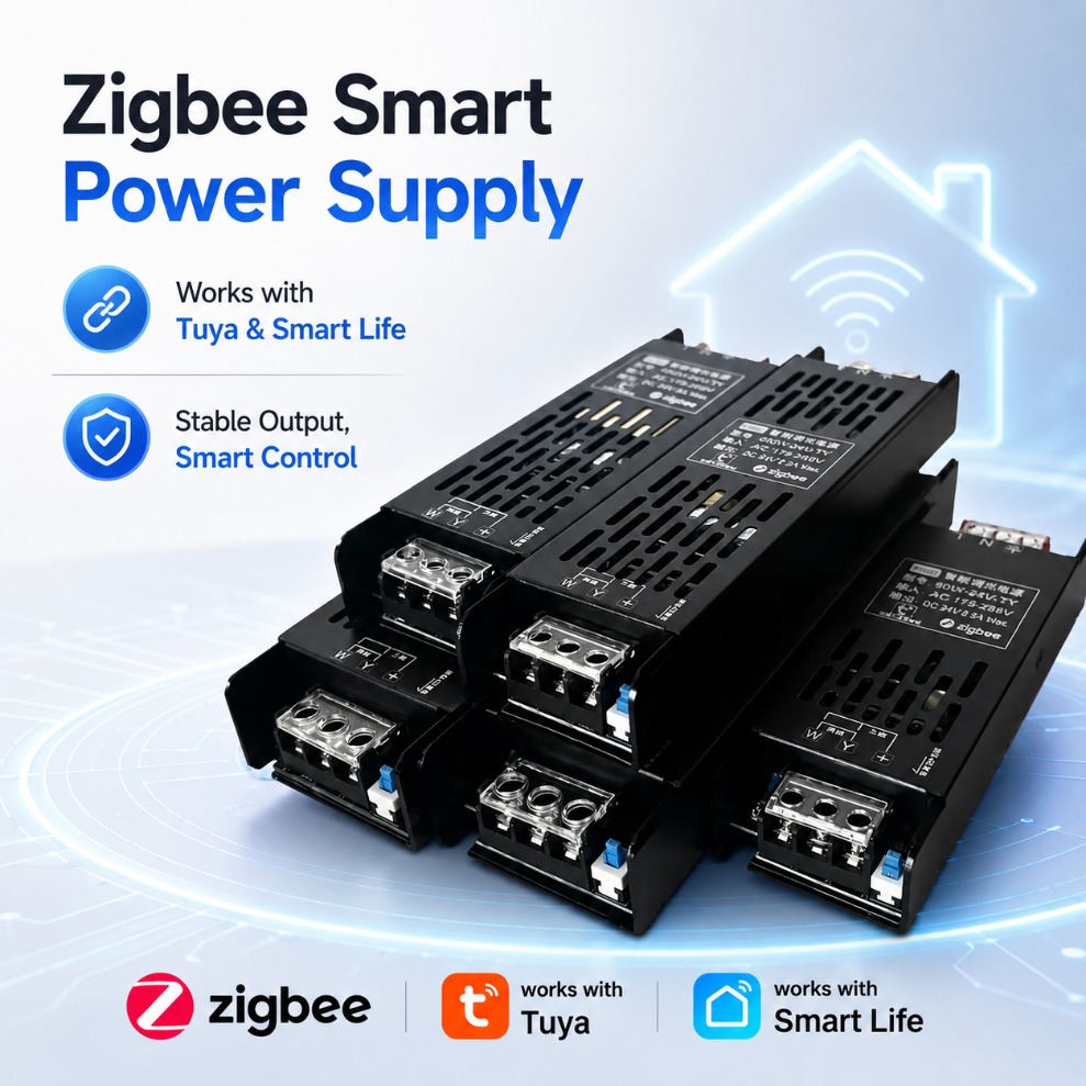 Smart Power Strip - หม้อแปลงไฟ LED DC24V Tuya Zigbee พร้อมระบบหรี่แสงอัจฉริยะ