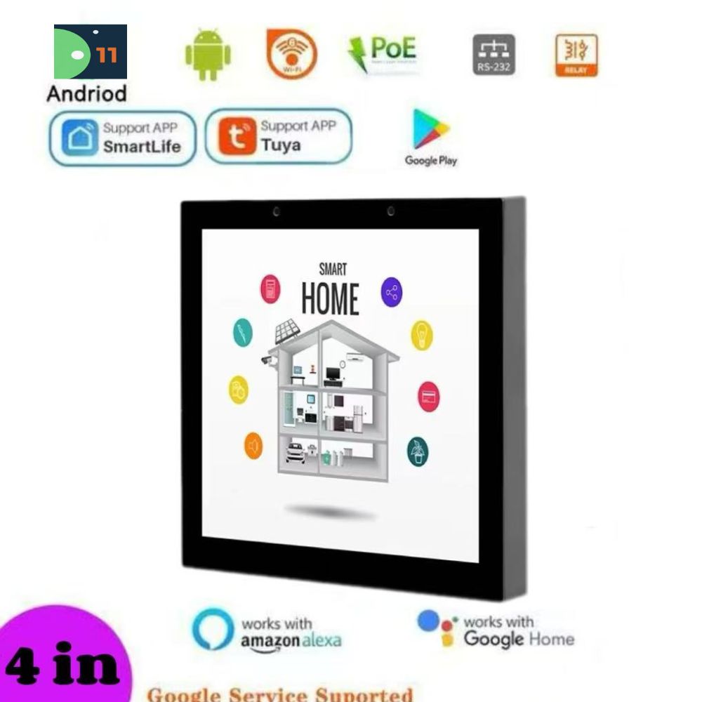 Smart Home Box - 2025 ใหม่ 4 นิ้วPOEแท็บเล็ตแผงควบคุมสมาร์ทบ้านAndroid 11 OSแท็บเล็ตหน้าจอสัมผัสสําหรับWall