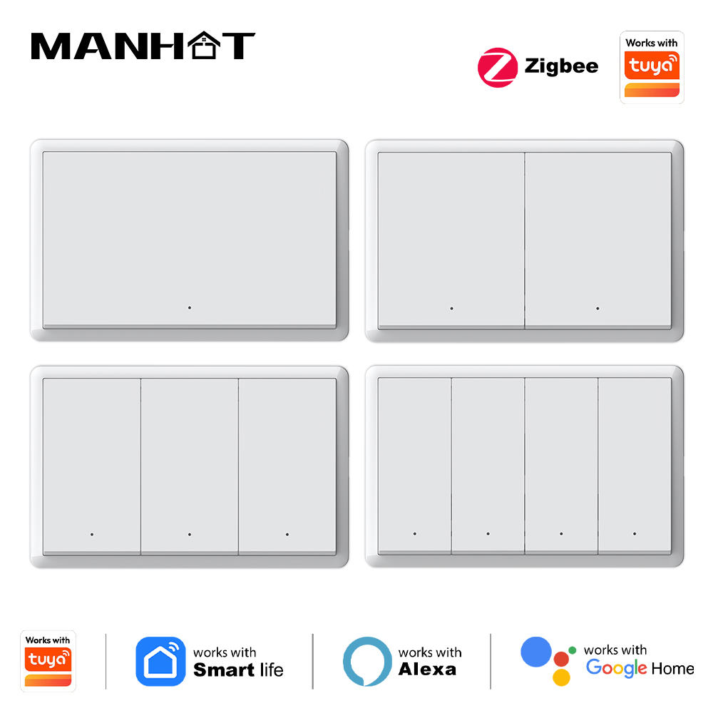 สวิตช์อัจฉริยะ Manhot Zigbee ไ - Smart Home Internet บทวิจารณ์และราคา
