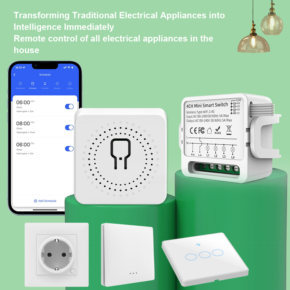 สวิตช์อัจฉริยะ Tuya WiFi 1/2/3 - Smart Home Internet บทวิจารณ์และราคา