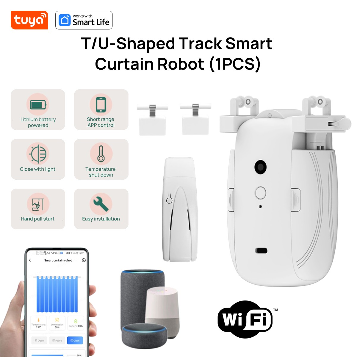 Tuya Smart WiFi Curtain Robot  - Smart Home Setup บทวิจารณ์และราคา