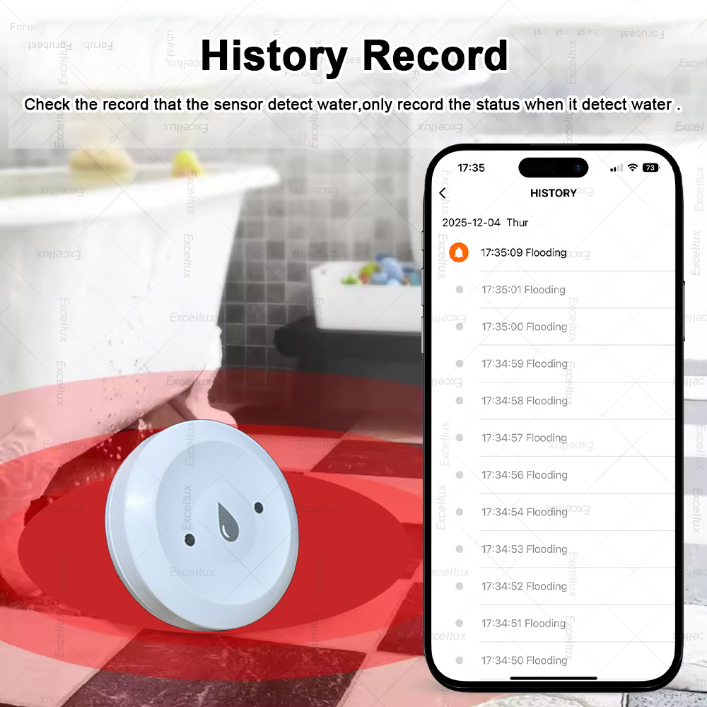 Zigbee เครื่องตรวจจับน้ํารั่วเ - Smart Home Setup บทวิจารณ์และราคา