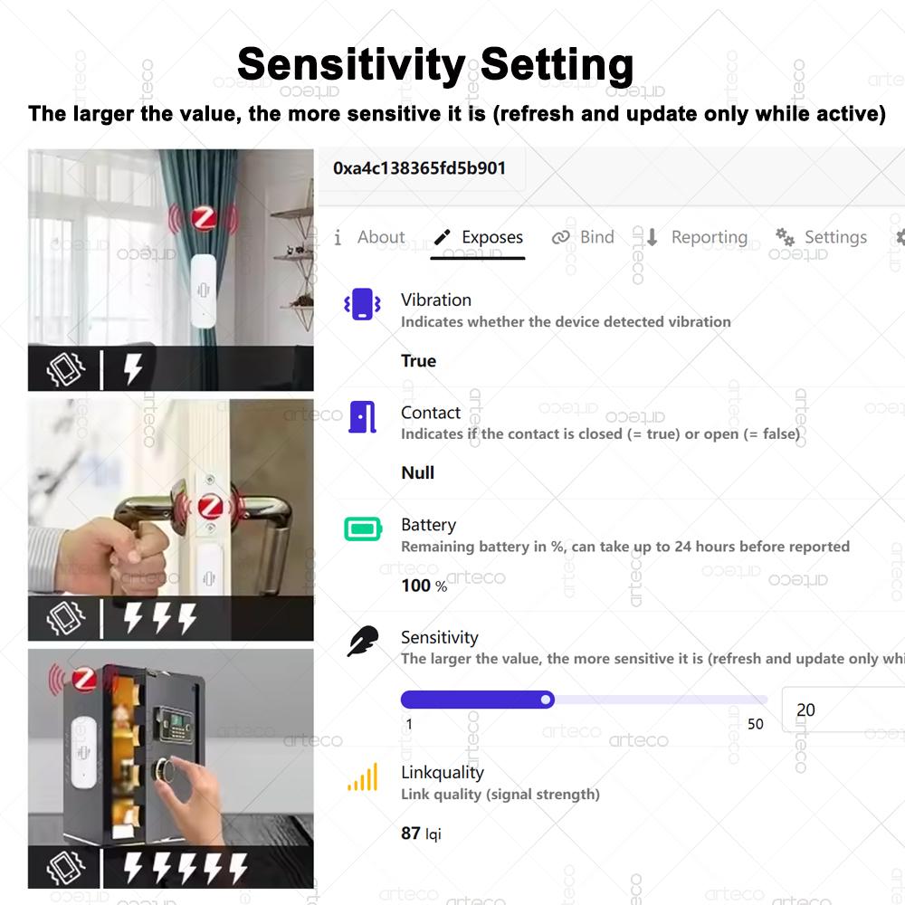 เซ็นเซอร์สั่นสะเทือนอัจฉริยะ Z - Smart Home Setup บทวิจารณ์และราคา