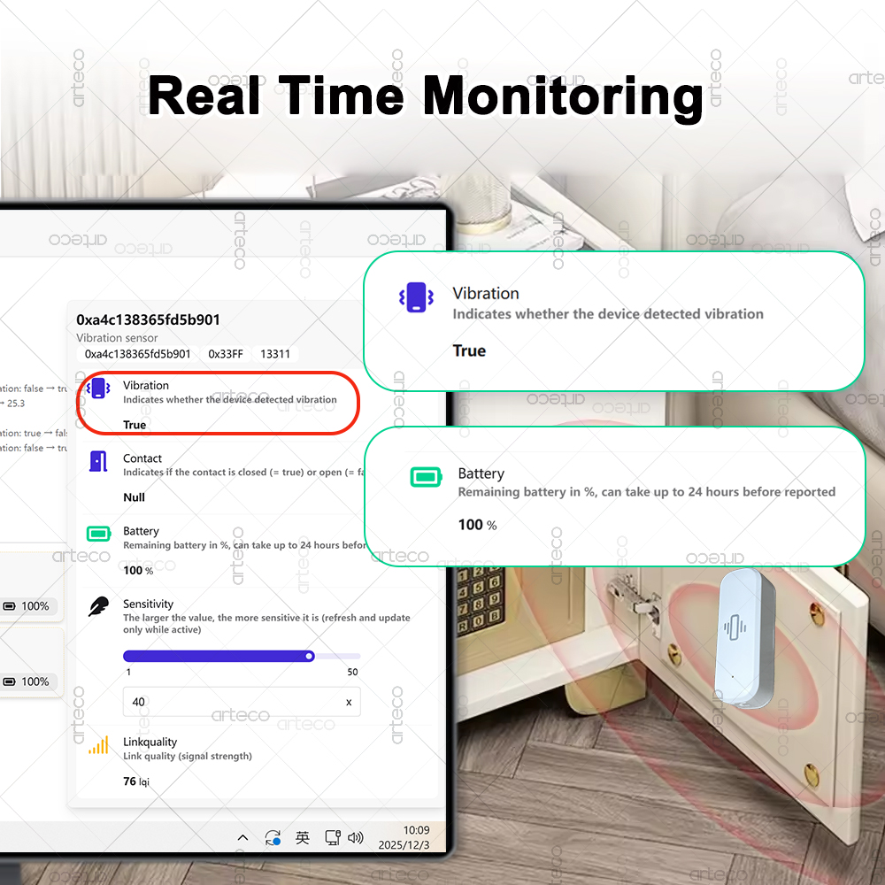 เซ็นเซอร์สั่นสะเทือนอัจฉริยะ Z - Smart Home Setup บทวิจารณ์และราคา