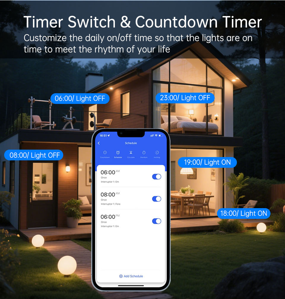 สวิตช์ไฟติดผนังแบบสัมผัส WiFi  - Smart Home Internet บทวิจารณ์และราคา