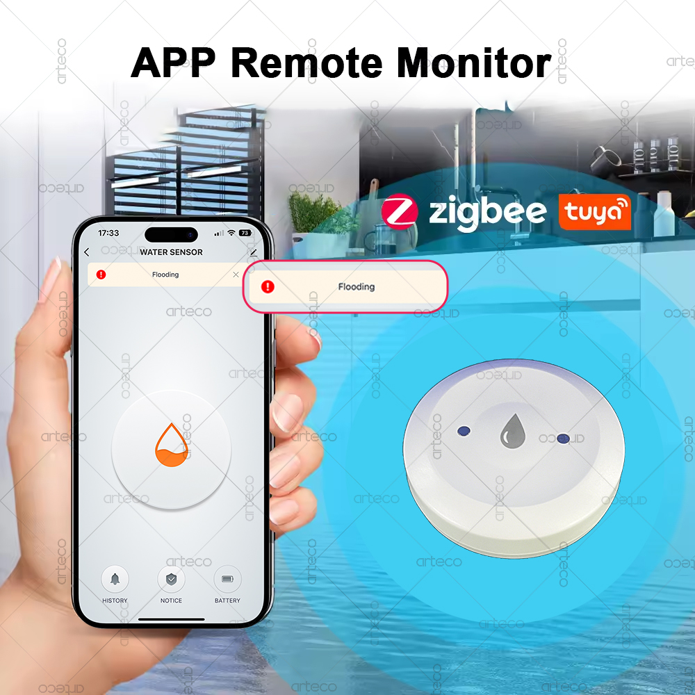 เซ็นเซอร์น้ำรั่ว Tuya Smart Zi - Smart Home Setup บทวิจารณ์และราคา