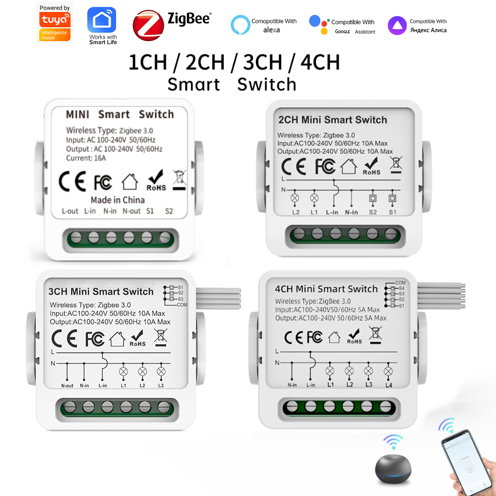 สวิตช์อัจฉริยะ Tuya Zigbee 3.0 - Smart Home Internet บทวิจารณ์และราคา