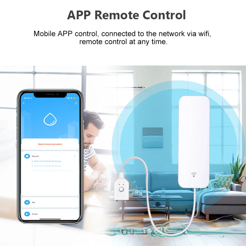 เซ็นเซอร์น้ำ Tuya WiFi Zigbee  - Smart Home Setup บทวิจารณ์และราคา