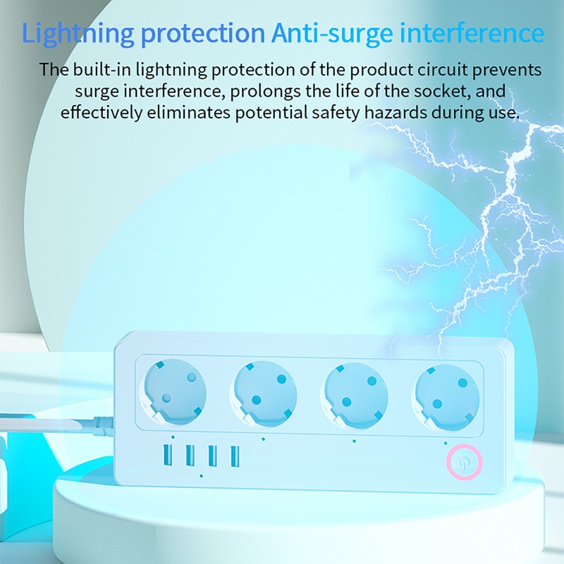 ปลั๊กพ่วงอัจฉริยะ WiFi ZigBee  - Smart Power Strip บทวิจารณ์และราคา