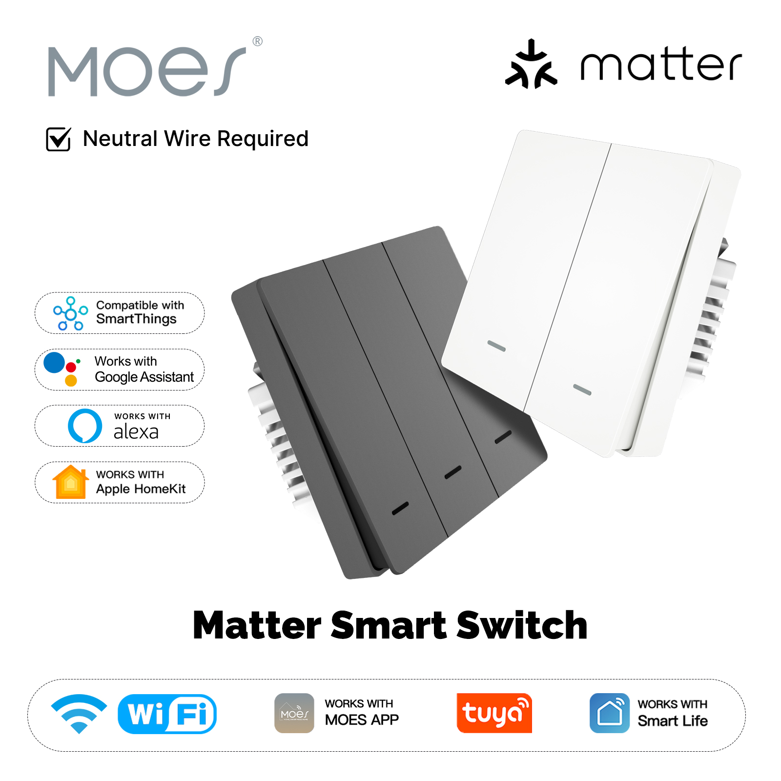 MOES Matter Tuya WiFi สมาร์ทปุ - Smart Home Internet บทวิจารณ์และราคา