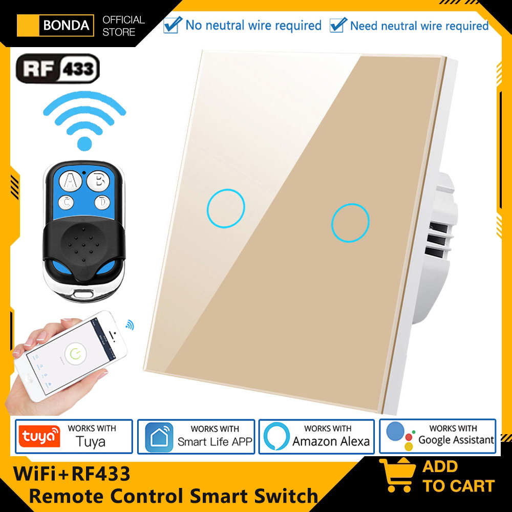 Tuya EU WiFi + RF433 สมาร์ทรีโ - Smart Home Internet บทวิจารณ์และราคา