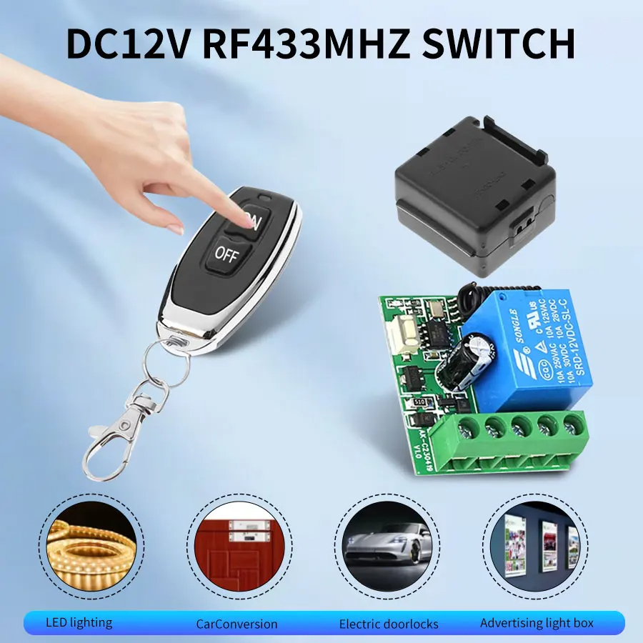 DC12V 1CH 10A รีเลย์ตัวรับสัญญ - Smart Garage Door Opener บทวิจารณ์และราคา
