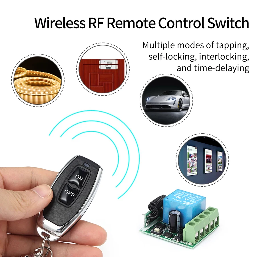 DC12V 1CH 10A รีเลย์ตัวรับสัญญ - Smart Garage Door Opener บทวิจารณ์และราคา