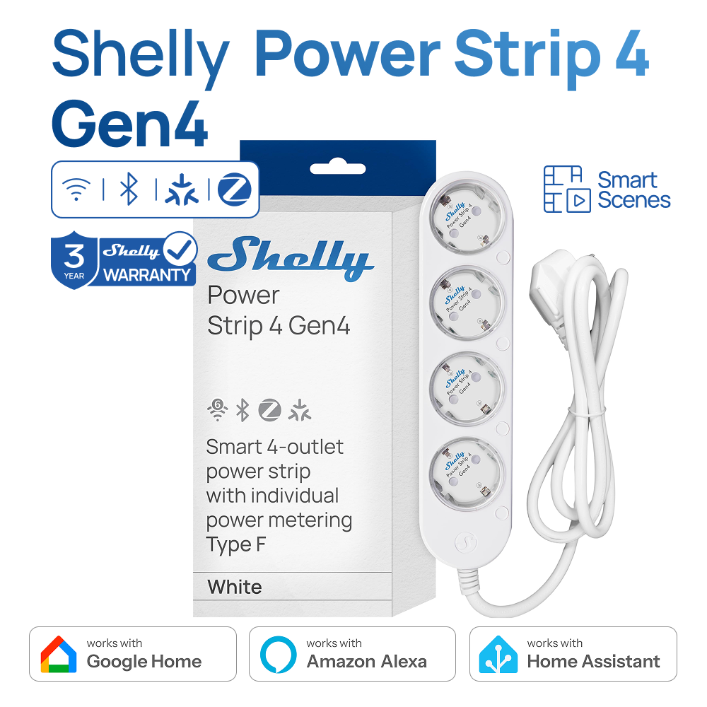 ปลั๊กไฟอัจฉริยะ Shelly Power S - Smart Power Strip บทวิจารณ์และราคา